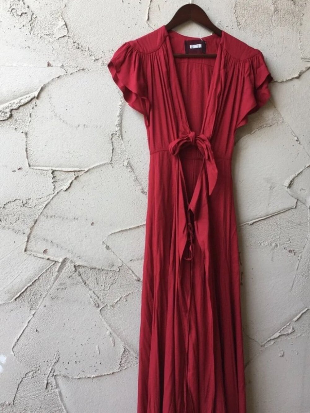 Reformation Orchid Wrap Dress in Red I Size 2 - Picture 2 of 8